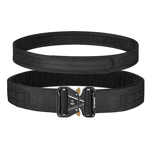 FAIRWIN Tactical Belt, Battle Belt, MOLLE Belt Quick Release Rigger Belt 2 Inch Tactical Heavy Duty Belt