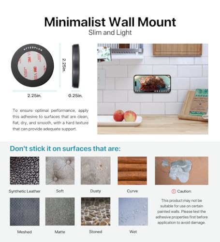 Autocollant mural magnétique iPhone 14 support adhésif AirPods Pro 2