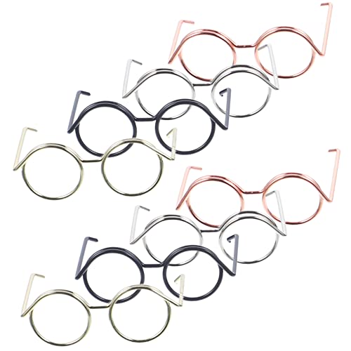 CIYODO 20 Pçs Mini Óculos Óculos De Sol Transparentes Decoração Vintage Acessórios Para Roupas Acess