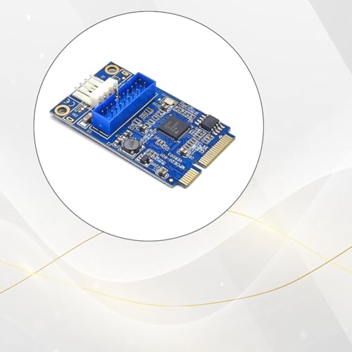 Tarjeta de expansión Mini PCIE a 19 pines USB 3.0 interna para Windows 10 de 5 Gbps 6