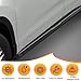 Running Boards Fits for VW Tiguan L 2017-2024 Fixed Side Steps Rails Step Bars Pedals Protector Aluminium with Brackets,Black with Sliver