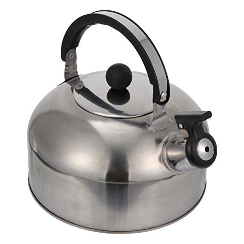 BESTonZON Maceta Kettle Whistling 2l Hervidor De Agua con Silbido Hervidor De Agua para Hervir Agua Ollas De Agua Olla De La Caldera De Agua Gas Acero Inoxidable Haz Te Alta Capacidad Tetera