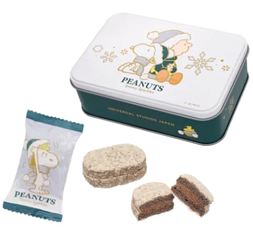 【ユニバーサルスタジオジャパン USJ 限定】ショコラダックワーズ 缶「ユニバーサル・クリスマス・ジョイ 2025」スヌーピー お菓子 お土産 ユニバ グッズのサムネイル