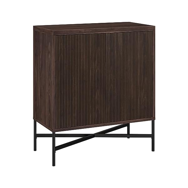 Hennhart 28 wide rectangular accent cabinet in brown for home living room bedroom entertainment room office  urban country home decor