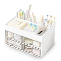 HingtTraum Organizer da Scrivania Multifunzionale con 4 Cassetti – Organizzatore da Scrivania Salvaspazio per Ufficio, Scuola e Casa