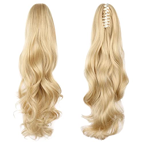 HEWEICSY Ponytail Extension, 22' Long Claw Hair...