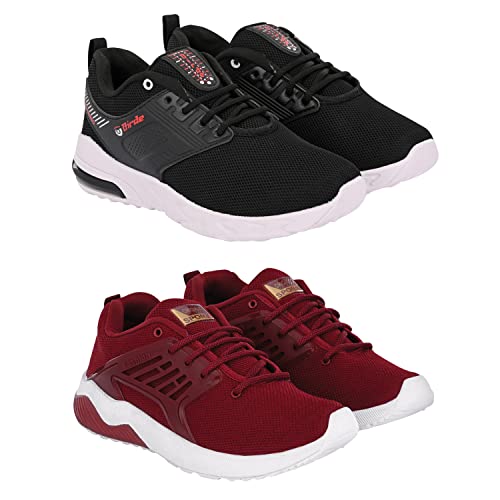 Buy Birde Premium Mesh Sports Shoes for Men Combo Pack of 2 Multicolor