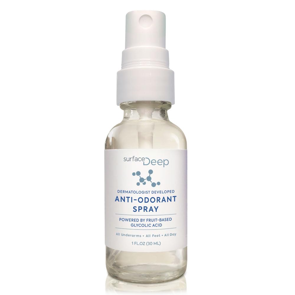 Surface Deep Natural Spray Deodorant for Men/Women, Natural Deodorant Spray, Anti-Odorant, for Women and Men, Aluminum Free, Vegan, Cruelty Free. (TRAVEL SIZE 1, Ounce)
