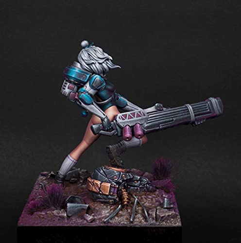 Figura modelo 1/24 Fantasy Machinery Girl 75mm resina miniatura 3
