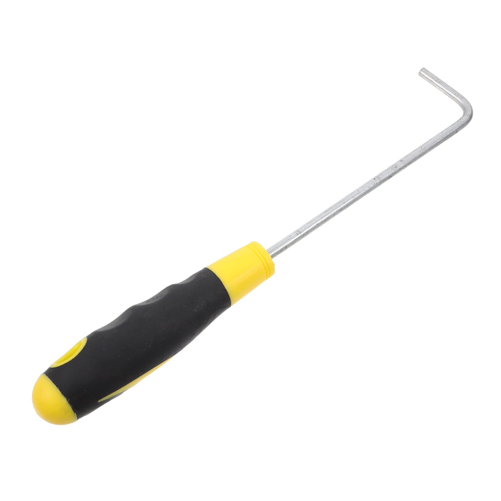 FELTECHELECTR Stainless Hook Tool for Manhole Cover Zinc Stainless Steel Comfortable Grip Easy to Store