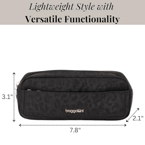 Baggallini Unisex's Long Pocket Cosmetic-Lightweight 7.8”x 3.1”x2.1 Bag-Travel Essentials Makeup Organizer2