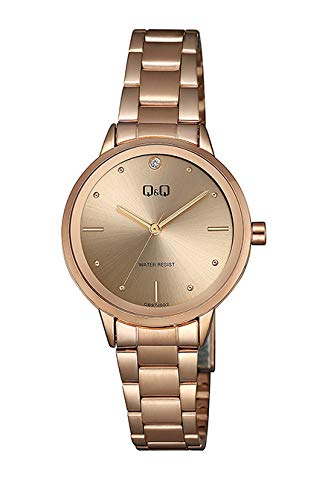 Q&Q Analog Gold Dial Womens Watch-QB97J002Y (B08LHY7VTG) Amazon Price History, Amazon Price Tracker