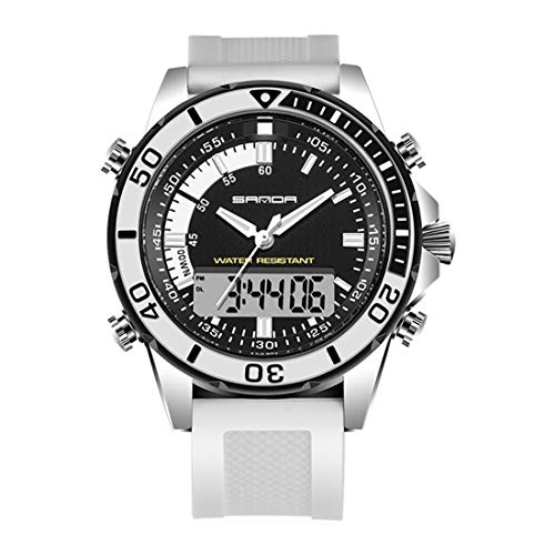 Montre numérique quartz LULI 5296 multifonction avec date et alarme