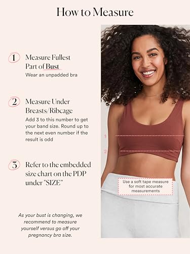 Image of HATCH The Skin to Skin Maternity Bra, Wireless, Soft & Stretchy Design for Pregnancy & Breastfeeding, Premium Cotton