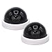 DEFEWAY Dummy Fake Security Surveillance Dome Camera with Flashing Red LED Light, Wireless Simulated Cameras for Home Security