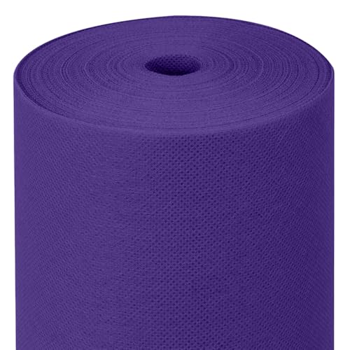 MAXI PRODUCTS - Rollo de Mantel TNT Precortado a 40 cm - 1,2 x 48 m - Morado - Tejido no Tejido Spunbond (TNT) - Desechable con Efecto Tela - Resistente a Líquidos - Catering - IMPERMEABLE