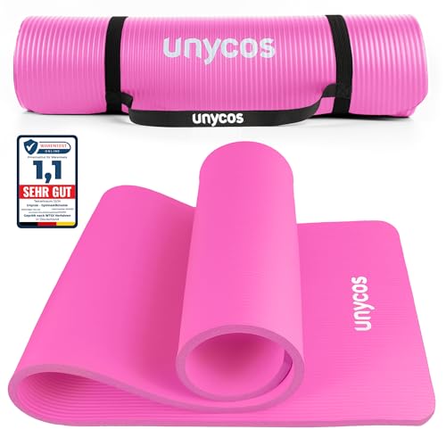 unycos - Rutschfeste Yogamatte | Hohe Dichte 6/10/15 mm, Gymnasti...