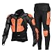Giubbotto Antiproiettile Giubbotto Antiproiettile Giubbotto Antiproiettile Giubbotto Motociclista Per Bambini Moto Cross Scooter ATV Enduro Tuta Uomo O Donna Orange,XXXX-Large