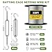 LAKNUAL Batting Cage Cable Kit, 70FT Batting Cage Netting Wire Tension Hang Kit, Suspension for Baseball and Softball Cages, DIY Batting Cages Hardware Kit for Home and Backyard, Net not Included
