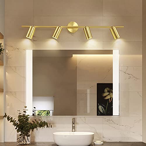 Applique miroir dorée 100cm pour salle de bain et maquillage - 5