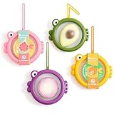 Lovfult Salvador de aguacate y cebolla, paquete de 4 recipientes reutilizables para almacenamiento de alimentos para refrigerador, conservadores en forma de pescado para tomate, ajo, limón, ayuda a