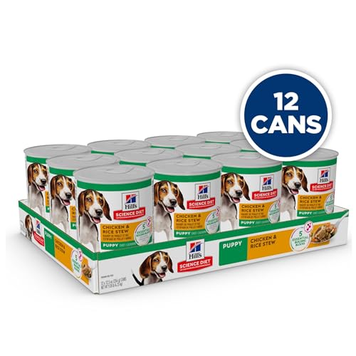 Hill's Science Diet Puppy Wet Dog Food, Chicken & Rice, 12.5 oz. Cans, 12-Pack - Image 3