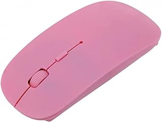Wireless Mouse for Laptop and Computer- 2.4GHZ Rechargeable Usb Slim/Smooth Mouse- Computer Mouse Wireless with 800 To 1600 DPI Noiseless Mouse for use in Offices & Homes. (Pink)