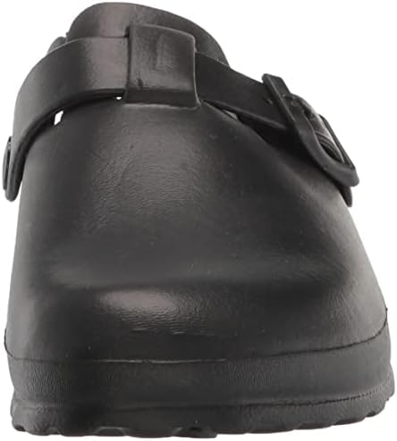 YOKI-RIA Women's Open Slip On Clog with Upper Buckle, Black, 9 M US | Image 1
