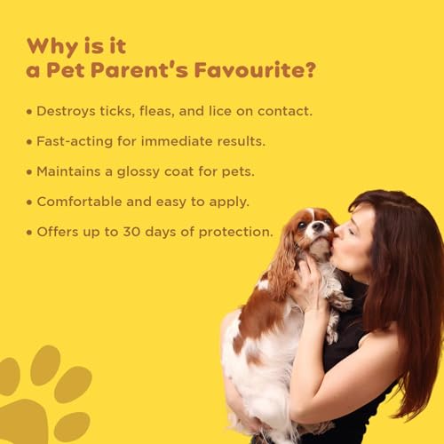 Image of PIL Tick & Flea Spray for Dogs & Cats | Fast-Acting, Long-Lasting Formula | Treats Acute Infestations | 100ml