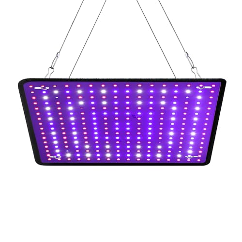XUNDE 35W LED crece luz espectro completo para plantas de interior UV crecer lámpara, planta iluminación semilla lanzamiento plántulas vegetales pimienta lámparas colgantes (espectro completo)