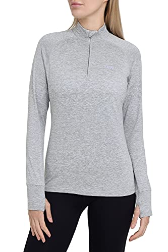 T-shirt running femme froid évitez les frissons avec ce haut zippé manches longues