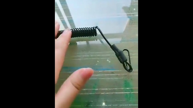 Cordon Tactique Hélicoïdal Paracord – Porte-clés élastique Avec Mousqueton, Pour Pêche, Rando, Chasse, Alpinisme, Noir