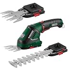 HKM Akku Technik Parkside Cordless Grass and Shrub Shears "PGSA 4", with Rotating Soft Handle, Battery Operated, USB Charger