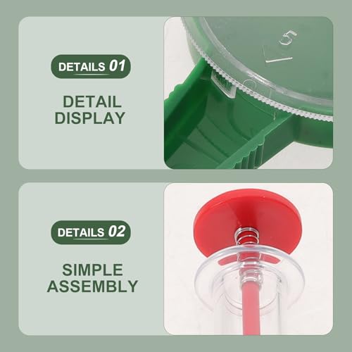 Dispensador de semillas manual para jardinería miniatura 7