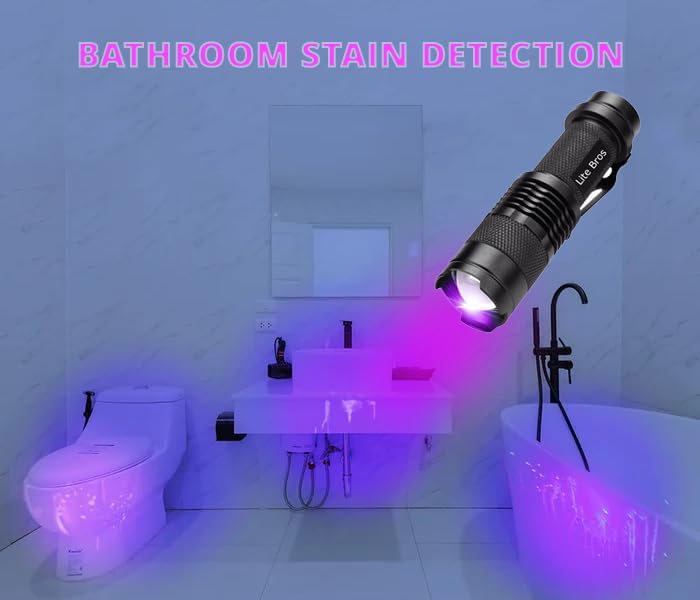 UV Travel Black Light | Great for Hotels & Airbnbs, ‎UV 395nm (Violet), LB395N