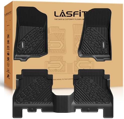 LASFIT Floor Mats for Jeep Wrangler JL 2018-2025 2026 Unlimited 4...