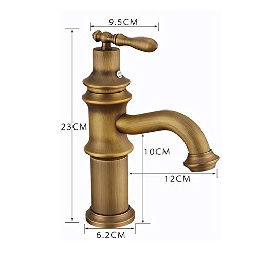 Robinet mitigeur de salle de bains rétro pour un lavabo vintage