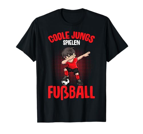 Coole Jungs Spielen Fußball Fußballer Jungen Kinder T-Shirt