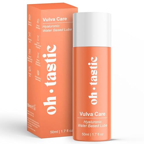 Natural Sensitive Lubricant with Hyaluronic Acid for Women - Water Based Lubrification Gel for Dryness, Lube with Lactic Acid, pH-Friendly Lubricants - ohtastic - (50ml)