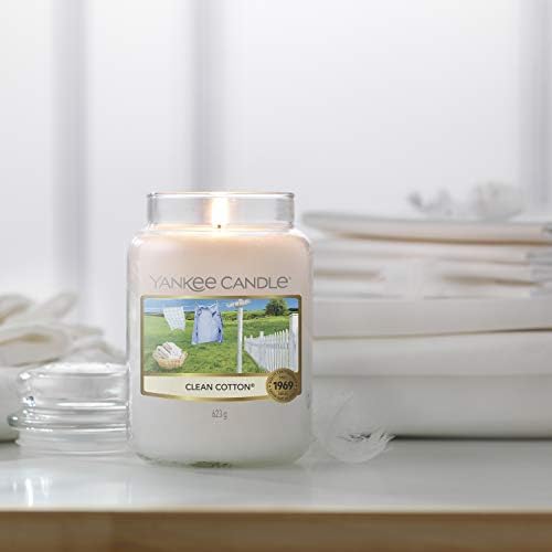 Yankee Candle Scented Candle | Clean Cotton Large Jar Candle | Long Burning Candles: up to 150 Hours | Perfect Gifts for Women
