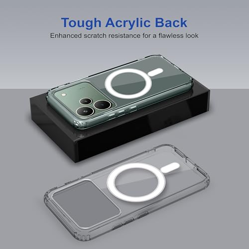 Image of Zapcase Back Case Cover for Realme P4 5G | Compatible for Realme P4 5G Back Cover | Compatible with Mag-Safe | Scratch-Resistant Back Cover | Clear