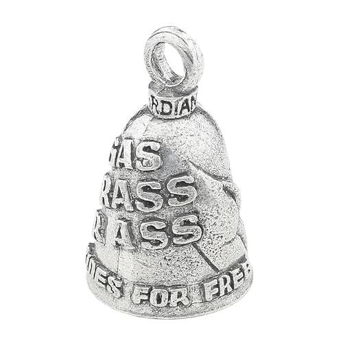 Image of Guardian Bell Good Luck Bell w /Keyring & Black Velvet Bag | Motorcycle Bell | Lead-Free Pewter | Made in USA