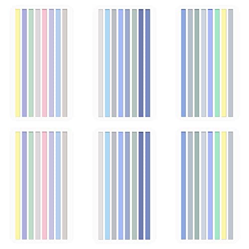 BAYTORY 960Pcs Transparent Highlighter Tape Reusable, Clear Sticky Tabs for Annotating Books, Long Highlighting Strips Page Markers Index Tabs, Sticky Notes Aesthetic Office School Supplies