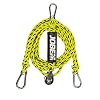 Jobe Schleppdreieck mit Pulley 12ft 2P Wasserski Leine, Mehrfarbig, One Size