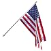 Annin Flagmakers American Flag SolarGuard Nylon Flag and Flagpole Kit, Estate Kit, 6 Feet (Model 238221)