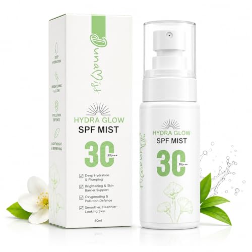 Hydra Glow SPF Mist | SPF 30 PA++ | Niacinamide & Hyaluronic Acid...