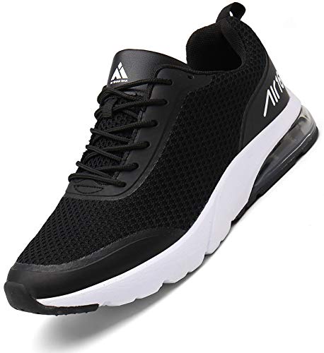 Mishansha Air Sportschuhe Damen Laufschuhe Leichte Atmungsaktiv Turnschuhe Fitnessschuhe Traillaufschuhe Sommer Sneaker Schwarz,36 EU