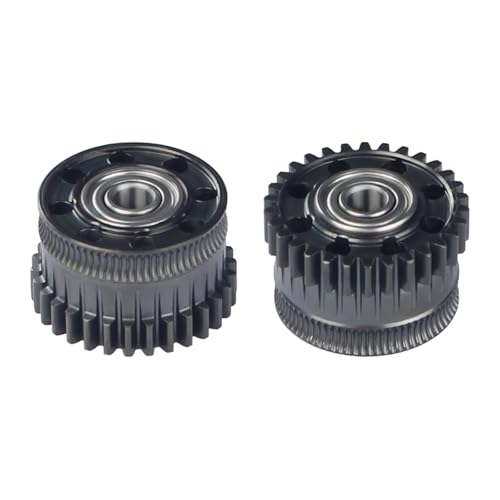 FYSETC 3D Printer Extruder Gear for K2 Plus: Replacment Hotend Accessories All-Metal Hardent Steel Durable DLC Coating Directly Drop in Stock One