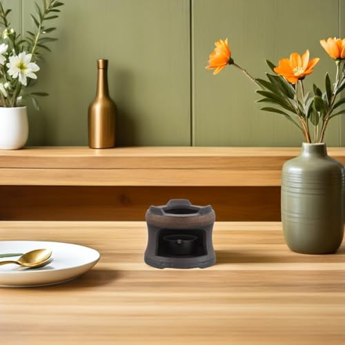 Calentador de té de cerámica con base resistente al calor para hostelería 7
