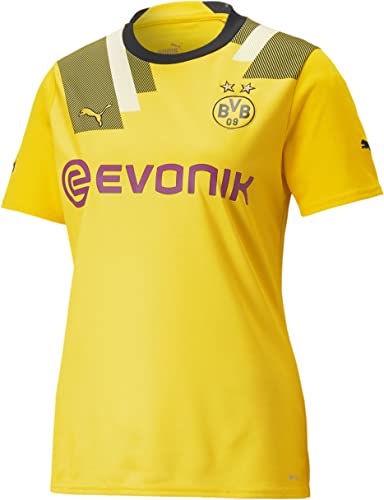 PUMA - Womens BVB Cup Jersey Replica W W/Sponsor, Color Cyber Yellow, Size: Small